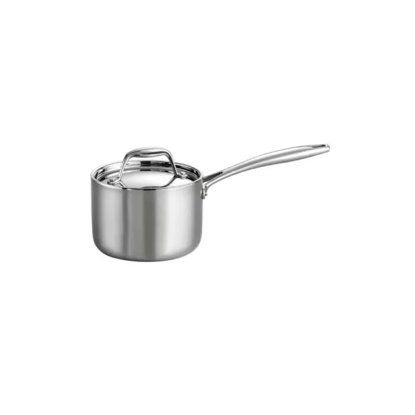 Tramontina Gourmet Tri-Ply Clad 1.5 qt. Stainless Steel Sauce Pan with Lid