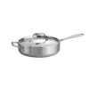 Tramontina Gourmet Tri-Ply Clad 3 qt. Stainless Steel Saute Pan with Lid