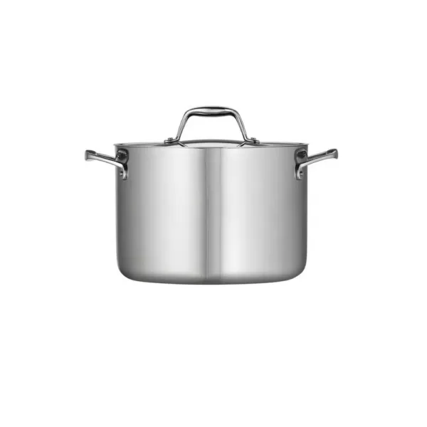 Tramontina Gourmet Tri-Ply Clad 8 qt. Stainless Steel Stock Pot with Lid