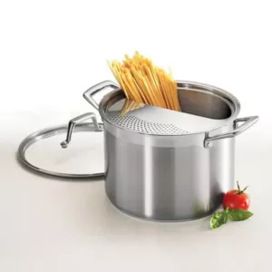 Tramontina Gourmet 6 qt. Stainless Steel Stock Pot with Glass Lid