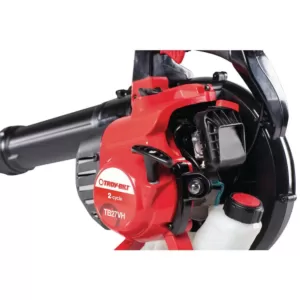 Troy-Bilt 205 MPH 450 CFM 27cc 2-Cycle Full-Crank Engine Gas Leaf Blower with Vacuum Kit Included