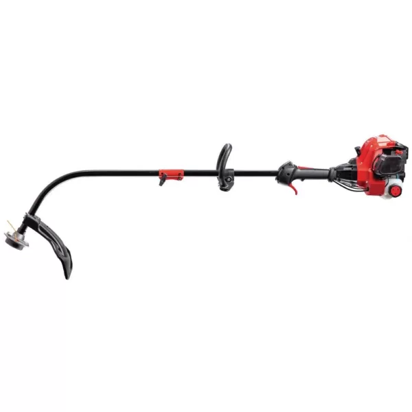 Troy-Bilt 25 cc Gas 2-Cycle Curved Shaft Trimmer with Attachment Capabilities