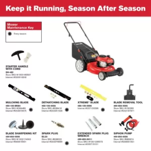 Troy-Bilt 21 in. 140 cc 550ex Series Briggs & Stratton Gas Walk Behind Push Mower with 2-in-1 Cutting TriAction Cutting System