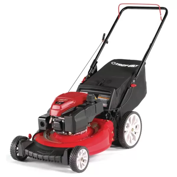 Troy-Bilt 21 in. 159 cc Gas Walk Behind Push Mower with Check Don't Change Oil and 3-in-1 Cutting TriAction Cutting System