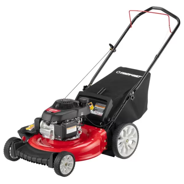 Troy-Bilt 21 in. 160 cc Honda Gas Walk Behind Push Mower with High Rear Wheels and 3-in-1 Cutting TriAction Cutting System