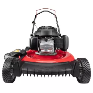 Troy-Bilt 21 in. 160 cc Honda Gas Walk Behind Push Mower with High Rear Wheels and 3-in-1 Cutting TriAction Cutting System