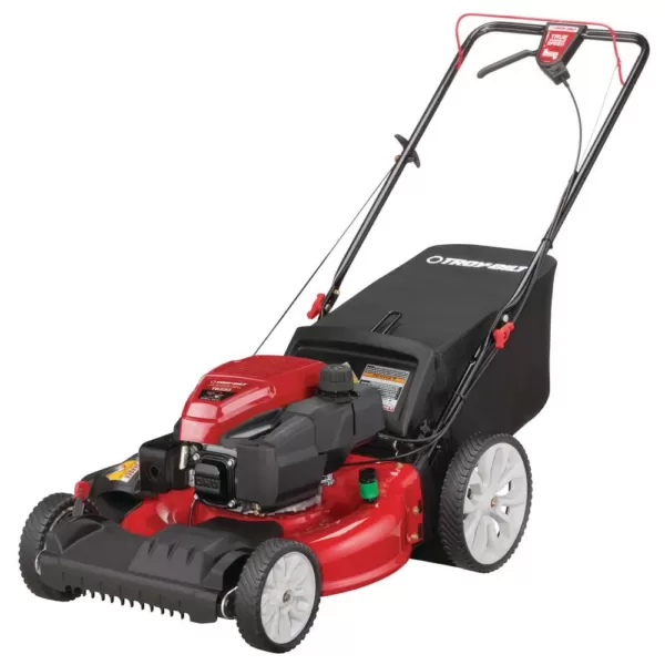 Troy-Bilt 21 in. 159 cc Gas Walk Behind Self Propelled Lawn Mower with Check Don't Change Oil, 3-in-1 TriAction Cutting System