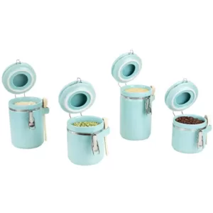 Home Basics 4-Piece Ceramic Canister Set