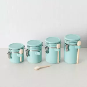 Home Basics 4-Piece Ceramic Canister Set