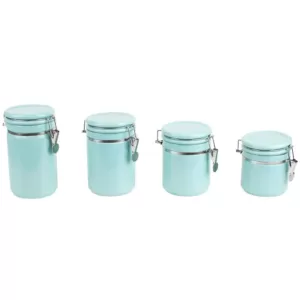 Home Basics 4-Piece Ceramic Canister Set