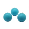 Zest Candle 2 in. Turquoise Ball Candles (12-Box)