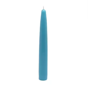 Zest Candle 6 in. Turquoise Taper Candles (Set of 12)