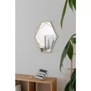 Umbra Prisma Mirror Clear Brass (22.38 in. H 17 in. W )