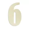 Jeff McWilliams Designs 18 in. Oversized Unfinished Wood Number "6"