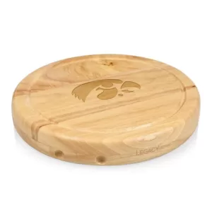 TOSCANA Iowa Hawkeyes Circo Wood Cheese Board Set with Tools