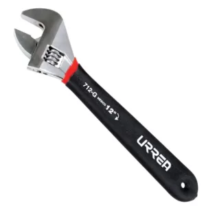 URREA 18 in. Long Cushion Grip Adjustable Wrench