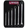 URREA Box End 45-Degrees 12-Point Chrome Wrench Set (6-Piece)