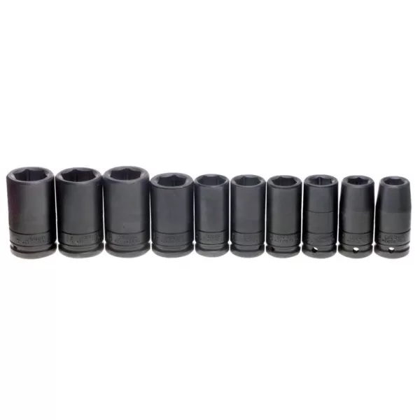 URREA 3/4 in. Drive Deep 6-Point Impact Socket Set (10-Piece)