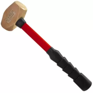 URREA 30 oz. Brass Head Hammer With Fiber Glass Handle With Rubber Cover