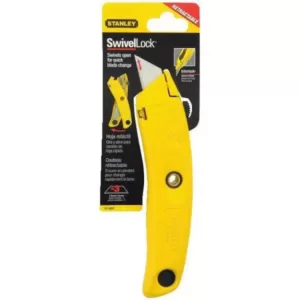 Stanley 7 in. Handle Swivel-Lock Retractable Utility Knife