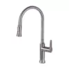 Vanity Art 8.27 in. Single-Handle Pull-Down Sprayer Kitchen Faucet in Brushed Nickel