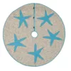 VHC Brands 55 in. Nerine Robin Egg Blue Coastal Christmas Decor Tree Skirt