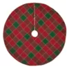 VHC Brands 48 in. Tristan Cherry Red Traditional Christmas Decor Tree Skirt