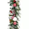 Village Lighting Company 9 ft. Pre-Lit LED Frosted Wonderland Garland