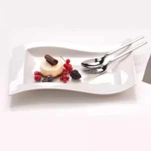 Villeroy & Boch NewWave White Porcelain 19.5 in. Rectangular Platter