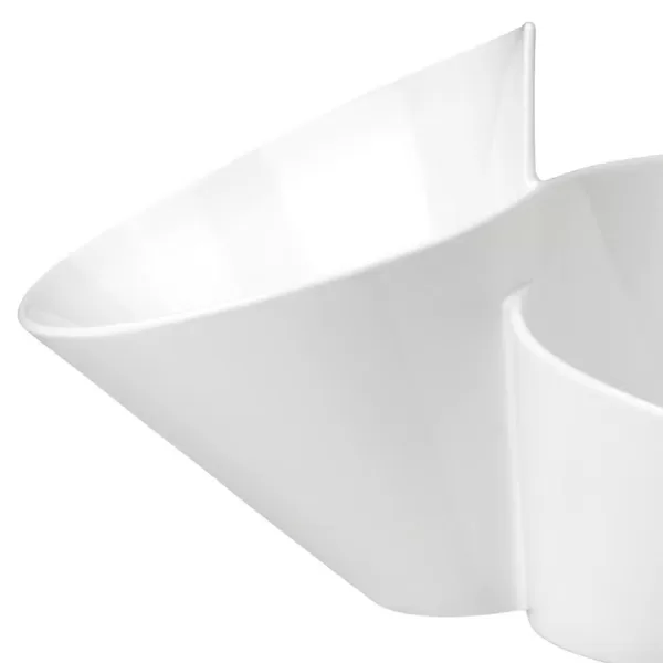 Villeroy & Boch New Wave White Porcelain Chip and Dip Bowl