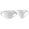 Villeroy & Boch New Wave 2-Piece White Porcelain Sugar and Creamer Set