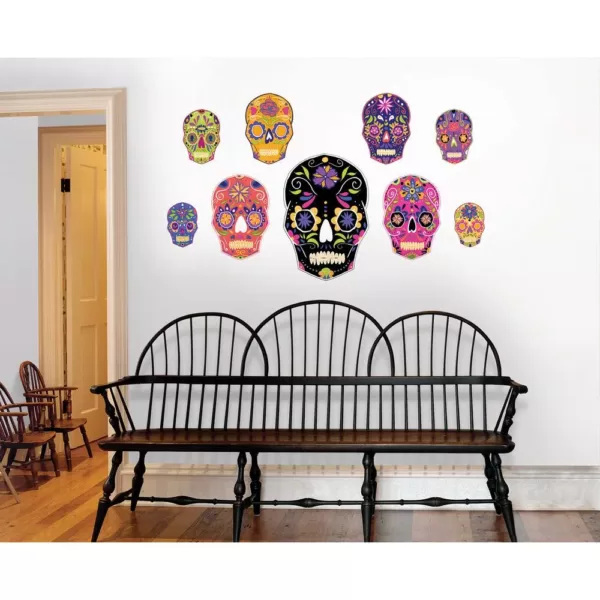 WallPops 39 in. x 34.5 in. Skulls Large Wall Art Kit