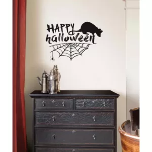 WallPops 17.25 in. x 19.5 in. Happy Halloween Wall Quote