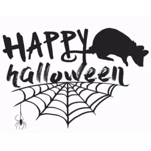 WallPops 17.25 in. x 19.5 in. Happy Halloween Wall Quote