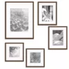 Pinnacle Wall Kit Walnut Picture Frame (5-Pack)