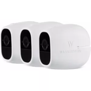 Wasserstein Arlo Pro and Pro 2 Protective Silicone Skins - Accessorize and Protect Your Arlo Camera (3-Pack, White)