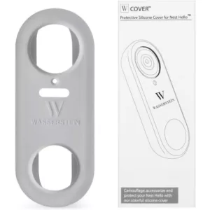 Wasserstein Gray Protective Silicone Skin Compatible with Google Nest Hello Video Doorbell - Extra-Layer of Protection