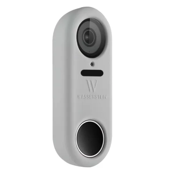 Wasserstein Gray Protective Silicone Skin Compatible with Google Nest Hello Video Doorbell - Extra-Layer of Protection