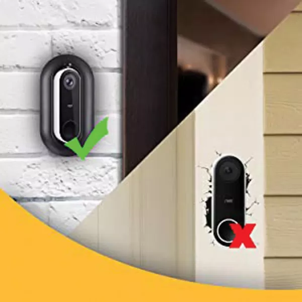 Wasserstein Weather and UV-Resistant Wall Plate and Adjustable-Angle Wall-Mount Bundle for Nest Hello Video Doorbell