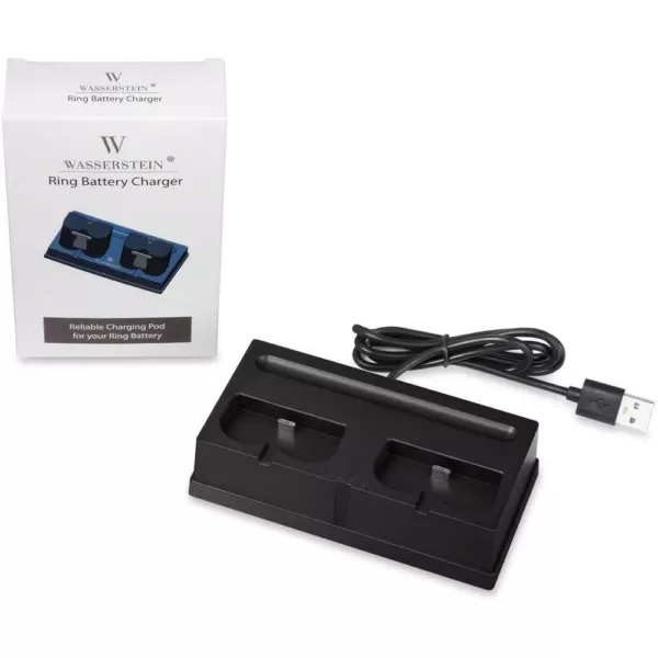 Wasserstein Charging Station for the Rechargeable Batteries for Ring Spotlight Cam Battery, Video Doorbell, Stick Up Cam Battery