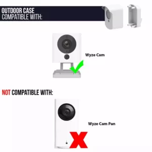 Wasserstein Wall Mount and Outdoor Case Compatible with Wyze Cam - Turn Your Wyze Cam Into a Powerful Outdoor Camera