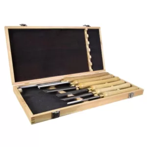 WEN 16 in. to 22 in. Artisan Chisel Set with High-Speed Steel Blades and Domestic Ash Handles (6-Piece)