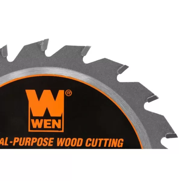 WEN 3-3/8 in. 20-Tooth Professional Woodworking Saw Blade for Compact and Mini Circular Saws