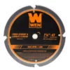 WEN 7-1/4 in. 4-Tooth Diamond-Tipped (PCD) Professional Circular Saw Blade for Fiber Cement and Laminate Flooring