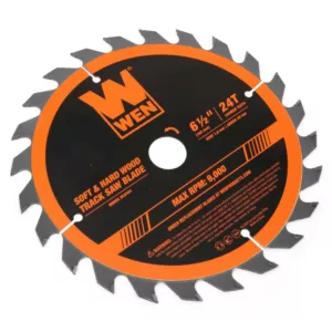 WEN 6.5 in. 24-Tooth Carbide-Tipped Track Saw Blade