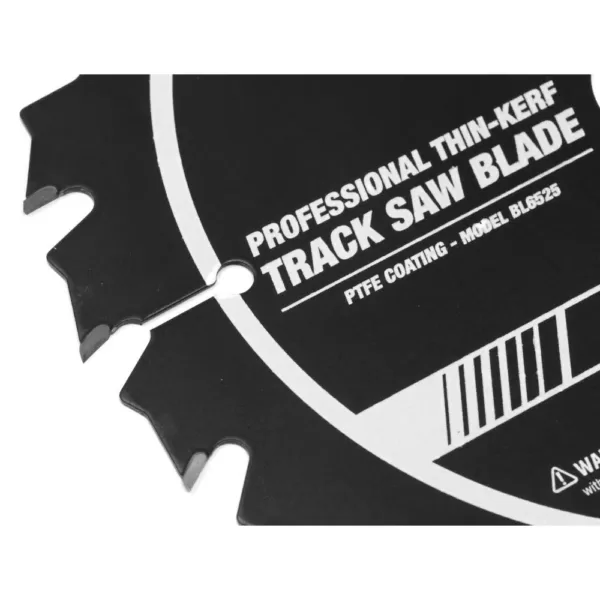 WEN 6.5 in. 24-Tooth Carbide-Tipped Thin-Kerf Professional Track Saw Blade with PTFE Coating