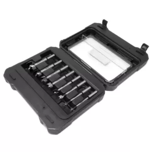 WEN 8-Piece Forstner Bit Set with Carrying Case