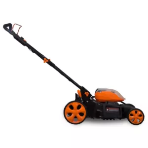 WEN 19 in. 40-Volt Max Lithium-Ion Cordless Battery 3-in-1 Walk Behind Push Lawn Mower - Two Batteries/Charger Included