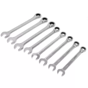 WEN Professional-Grade Ratcheting Metric Combination Wrench Set with Storage Pouch (16-Piece)