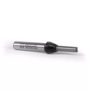 WEN 3/16 in. Straight 1-Flute Carbide Tipped Router Bit with 1/4 in. Shank